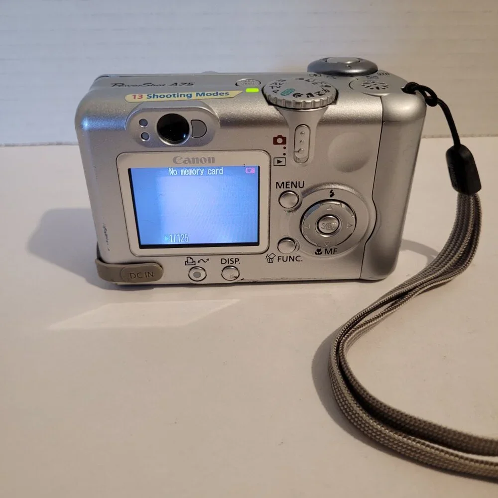 Canon PowerShot A75 Camera 3.2 Mega Pixels PC1202 Screen Issues See Description
